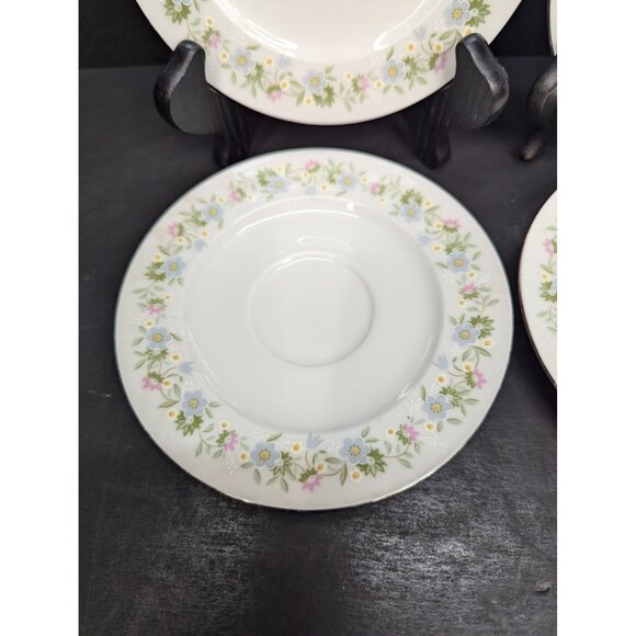 Johann Haviland Forever Spring Pattern Lot of 4 Porcelain Replacement Saucers - Picture 4 of 8